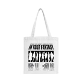 KPOP Album Letter Canvas Tote Bag